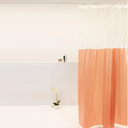 Ver imagem 1 de Cortina Box para Banheiro Pvc 198x180cm Antimofo - Salmão