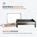 Ver imagem 6 de Churrasqueira Elétrica de Alumínio Rizzogrill 2 - Alumínio Craqueado - 127V