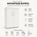 Ver imagem 6 de Armário Multiuso Branco 2 Portas Balcão Organizador para Escritório Sala Cozinha e Cantinho do Café