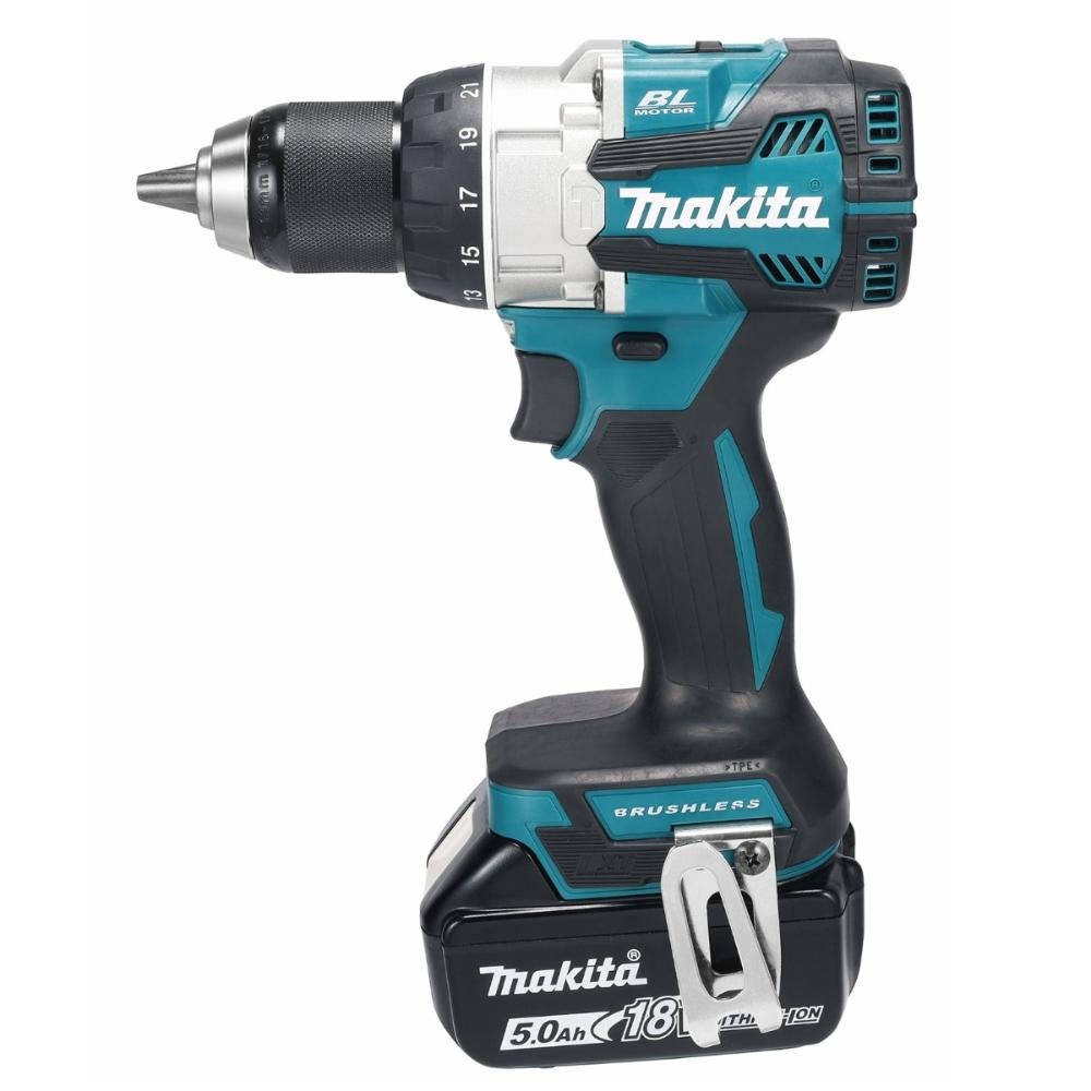 Parafusadeira Furadeira Impacto 18v Torque 110n.m com 2 Baterias Carregador Maleta Dhp489rtj Makita