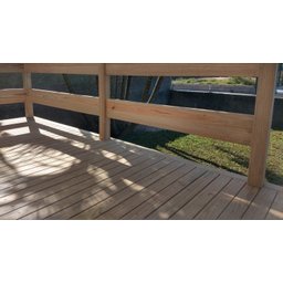 KIT Deck de madeira maciça SEM nós - 5 peças de 9 centímetros x 2,90 metros - Pensemadeiras - Única  - 7