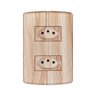 Tomada 2 Saídas 2p+t 10a 250v com Placa 4x2 Matiz Pluzie:angelim - 1