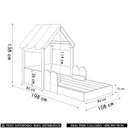 Ver imagem 4 de Cama Solteiro Infantil Montessoriana Casinha Nana Branco/carvalho C06 - Mpozenato