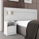 Ver imagem 6 de Quarto de Casal Completo com Guarda-Roupa, Cabeceira, 1 Mesa de Apoio e Cômoda Style Yescasa