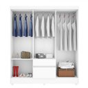 Ver imagem 4 de Quarto de Casal Completo com Guarda-Roupa, Cabeceira, 1 Mesa de Apoio e Cômoda Style Yescasa