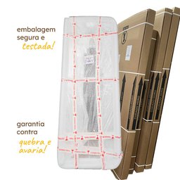 Espelho Grande Corpo Inteiro Geométrico C/ Moldura em Couro 3cm 110x60cm - Mod. Tetris Caramelo - 7