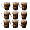 Ver imagem 1 de Kit 9 Xícaras Caneca Café Expresso Estampa Coffee Vidro