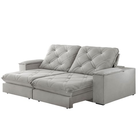 Sofa Retrátil Cuiabá 2,30m Mola Ensacada 04 Lugares Txr