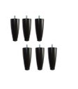 Ver imagem 1 de Kit 6 Pés para Cama Box ou Baú Juvene 12cm com Regulagem Cor:preto