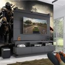 Ver imagem 3 de Conjunto Sala de Estar Rack com Painel Blackwood Gamer Espresso Móveis