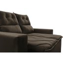 Ver imagem 4 de Sofá Retrátil e Reclinável 1.50m Cama Inbox Smal com Bordado Pantográfico Suede Café