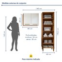 Ver imagem 3 de Lavanderia Modulada 1 Armário Multiuso e Armário Aéreo Belém
