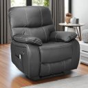Ver imagem 1 de Poltrona do Papai Reclinável Elétrica e Massagem Corino Premium - Xr6097 - Preto