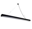 Ver imagem 1 de Luminária Pendente Retangular LED 24w 3000k Metal Preto 117cm Bella Light LED Retangular