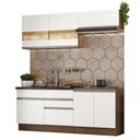 Ver imagem 3 de Armário de Cozinha Compacta 200cm Rustic/Branco Glamy Madesa 07