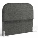 Ver imagem 2 de Cabeceira Cama Box Queen 160cm Orgânica Lanna W01 Linho Mescla Chumbo - Lyam Decor