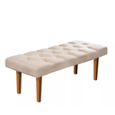 Ver imagem 3 de Recamier Quarto Sala Banco Paris 130cm Suede Pavia - Bege