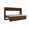 Cama Dobrável Dobra Parede 0,90 Solteiro C/ Colchão D20 Malbec - 3