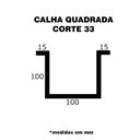 Ver imagem 2 de Calha Quadrada C.33 3 Metros Galvanizada - 72 - Calhaforte