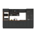 Ver imagem 2 de Cozinha Modulada Completa Americana 100% MDF 350cm com Rodapé Provence Multimóveis Crink-CPL001
