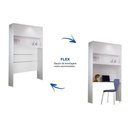 Ver imagem 2 de Armário Aéreo Modulado 1 Pta Bari 105cm Canela N. Horizonte