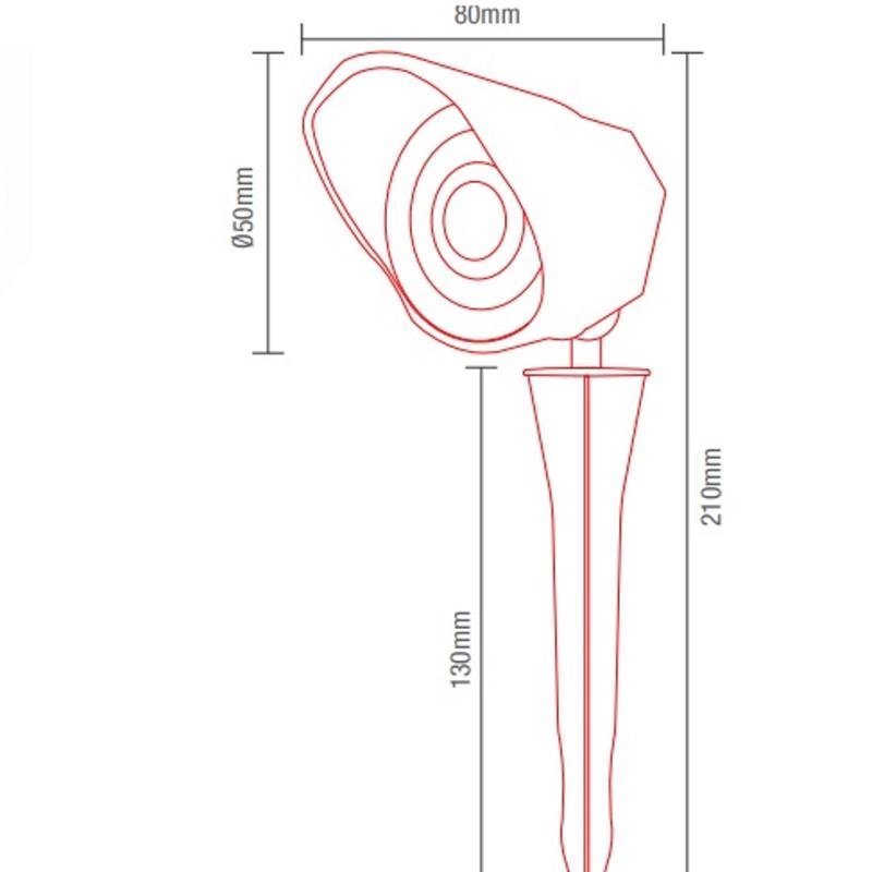 Espeto Led Jardim 5w Verde Bivolt Ip65 Avant - 5