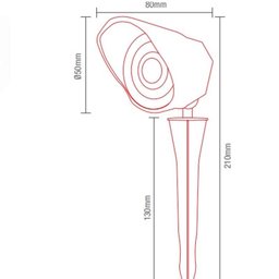 Espeto Led Jardim 5w Verde Bivolt Ip65 Avant - 5