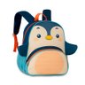 MOCHILA BOLSA ESCOLAR INFANTIL TUBARÃO PINGUIM PATINHO UNISSEX:Laranja - 1