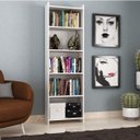 Ver imagem 1 de Estante para Livros 4 Prateleiras 177cmx52cm Espresso Móveis