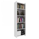 Ver imagem 3 de Estante de Livros 52CMX177CM 4 Prateleiras Espresso Móveis Branco