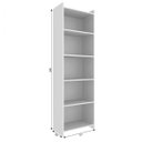 Ver imagem 2 de Estante de Livros 52CMX177CM 4 Prateleiras Espresso Móveis Branco