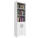 Ver imagem 2 de Estante de Livros 52CMX177CM Multiuso 2 Portas Espresso Móveis Branco
