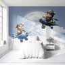 Papel de Parede Painel Ursinho Aviador Aquarelado - 3