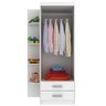 Guarda-Roupa Infantil 2 Portas 2 Gavetas com 4 Prateleiras Externas Espresso Móveis - 2
