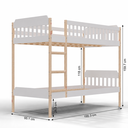Ver imagem 3 de Beliche Infantil Arredus em Madeira Maciça e MDF Branco
