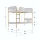 Ver imagem 6 de Beliche Infantil Arredus em Madeira Maciça e MDF Branco