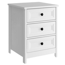 Ver imagem 1 de Mesa de Cabeceira 3 Gavetas 45 Cm Dm111 Branco Dtall