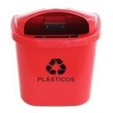 Ver imagem 6 de Cesto Individual Coleta Seletiva 40 L Para Poste Ou Parede:Azul