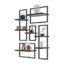 Ver imagem 1 de Conjunto 7 Prateleiras Industrial Preto - Pleno