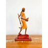 Escultura Mulher com Cabaça - Mestre Carlos B - Sertânia - Decoração Madeira - 1