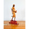 Escultura Mulher com Cabaça - Mestre Carlos B - Sertânia - Decoração Madeira - 4
