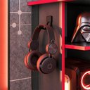 Ver imagem 2 de Mesa de Escritório Gamer Moderno sem Gavetas MDF 114cm Preto e Vermelho Qmovi