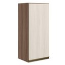 Ver imagem 1 de Armario Aereo 1 Porta MDF 40x90 cm Kali 119771 Carvalho Toq Bianco Nicioli