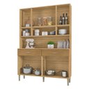 Ver imagem 3 de Kit Cozinha Ambiente Golden 8 Portas Freijó Supremo Ripado - Kits Paraná