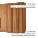 Ver imagem 7 de Guarda Roupa Casal 6 Portas Ripadas Portugal 100% MDF Cinamomo Marrom