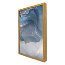 Ver imagem 5 de Quadro Decorativo Abstrato Mármore em Moldura Caixa TaColado Moldura Trad 1cm Branca com Vidro 20 x 
