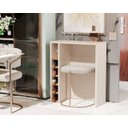 Ver imagem 3 de Aparador Adega Bar Para Cervejeira Off White / Nature - JM Casa dos Móveis