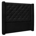 Ver imagem 5 de Kit Cabeceira e Calçadeira Recamier Casal 1,40m Suede Preto
