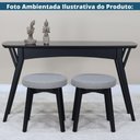 Ver imagem 2 de Aparador Ariel Moderno sem Porta sem Gavetas 135cm Preto Nacional Móveis