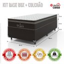 Ver imagem 2 de Cama Box Solteiro + Colchão Paris Molas Ensacadas Pocket - 61x88x188cm - e-Shop Casa - Jacquard